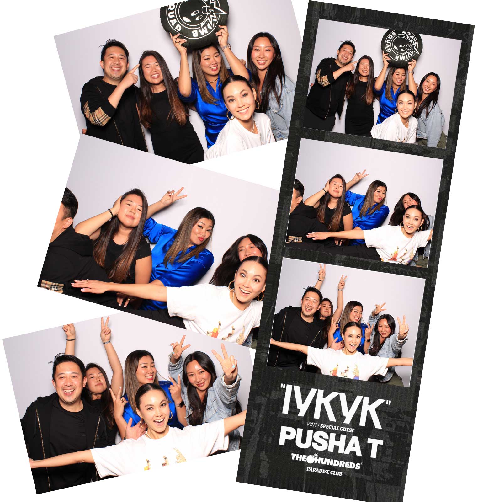 Classic open-air photo booth print sample