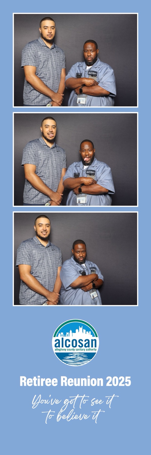 Friends captured together in a confessional photo booth strip