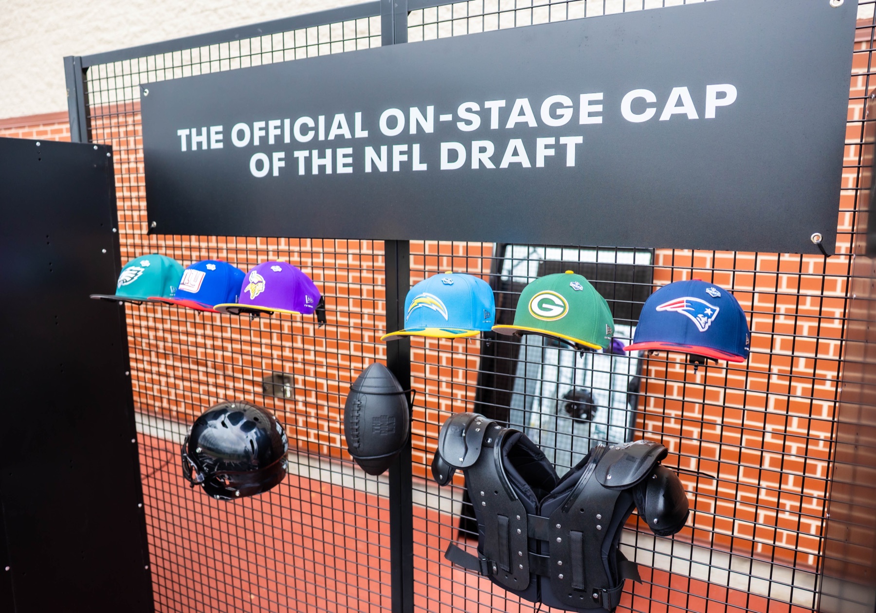 New Era NFL Draft branded wall activation