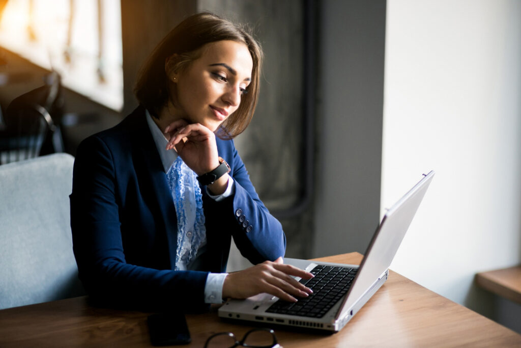 A woman planning the company’s corporate event.