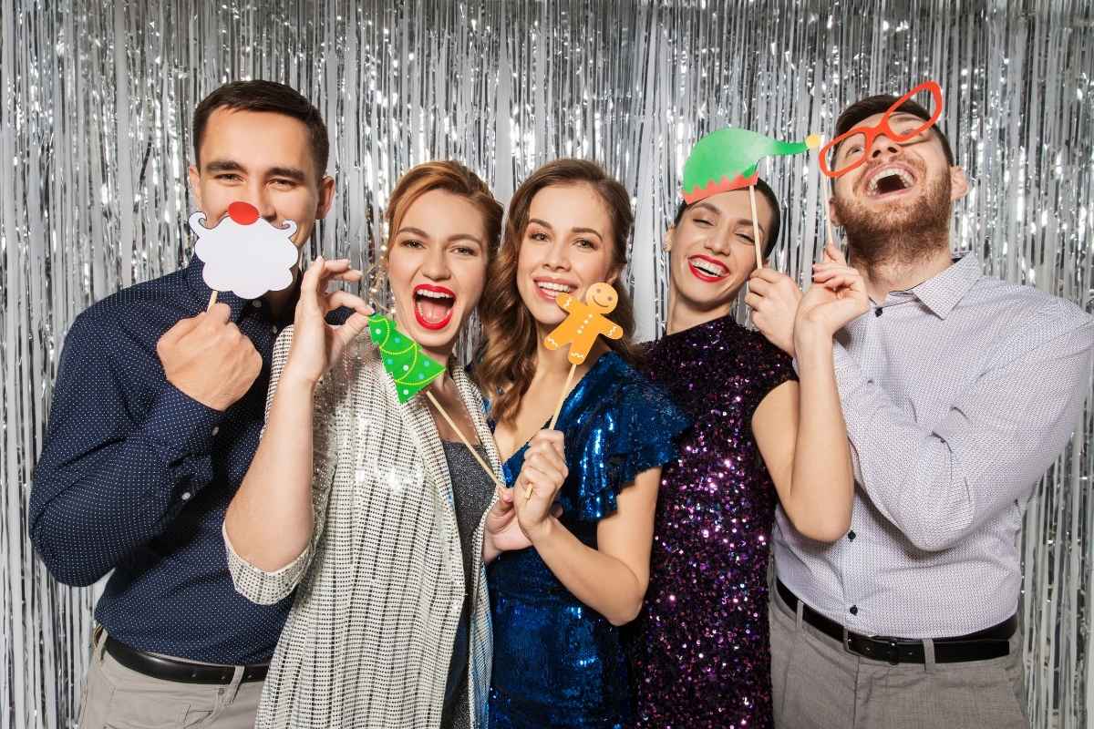 Photo booths in a corporate event