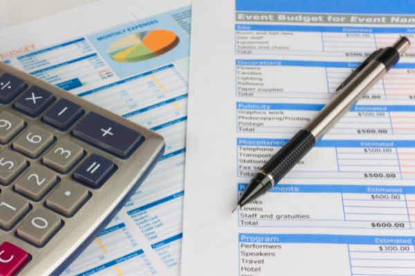 Planning corporate events includes budgeting as well
