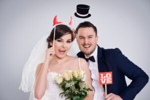 Image shows The Complete Guide To Wedding Photo Booth Experiences